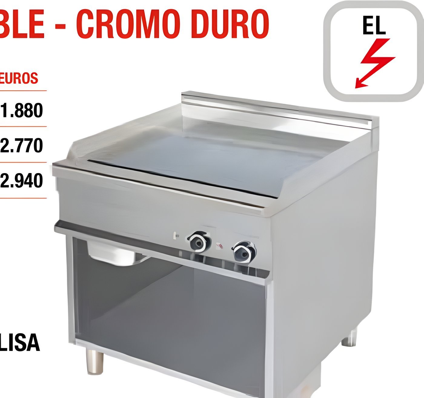 Fry Top Eléctrico EG-921 Serie 900 Lisa