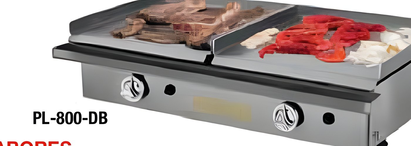 Plancha de Asar a Gas PL-800-DB Serie Doble