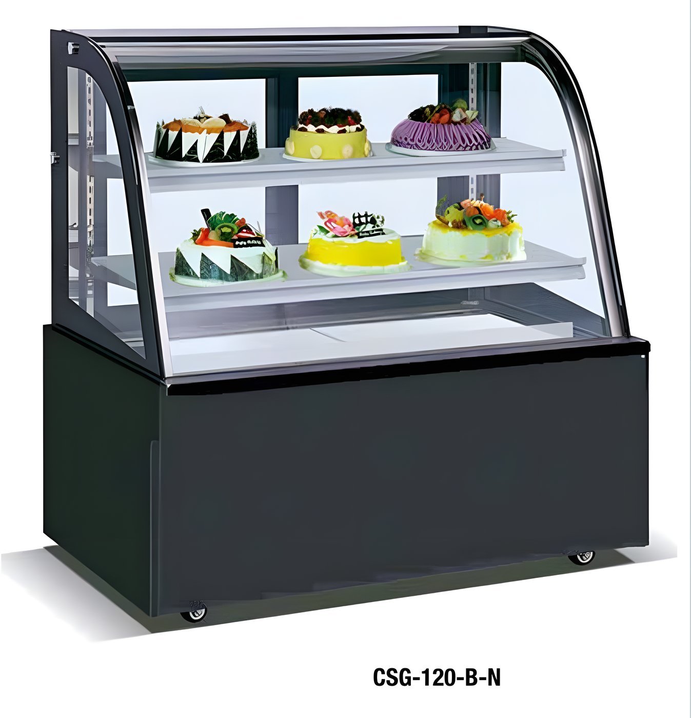 Vitrina Expositora Refrigerada CSG-150-B-N (Lacado Negro)
